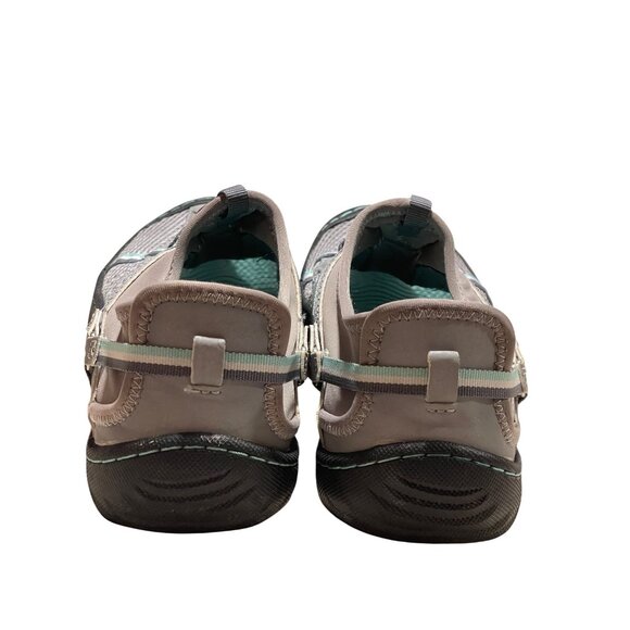 Jsport by Jambu Water-Ready Slip-On Women Shoes 7.5M Gray/Teal Mesh Vegan Upper - Picture 9 of 13